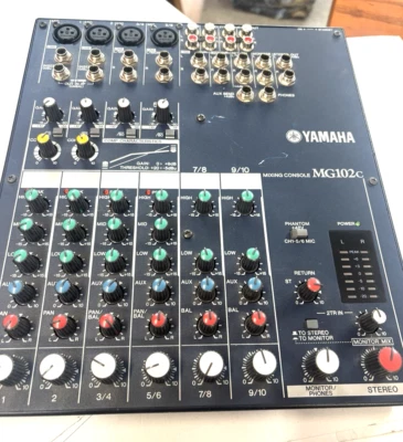 Yamaha MG102c 10 Channel Analog Mixing Console  NO AC Adapter. Untested no power - Image 1 of 4