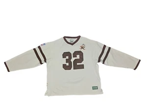 VTG 90’s Cleveland Browns NFL Mirage Throwback Jim Brown Sweater Jersey Size XXL - Picture 1 of 9