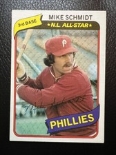 1980 Topps #270 Mike Schmidt Philadelphia Phillies NL All-Star HOF