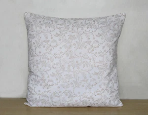 New 40X40cm Square Hand Block Print Cushion Cover Decorative Pillow Covers Throw - Picture 1 of 4