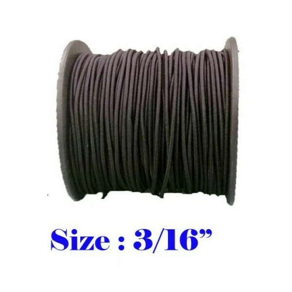 MTP 3/16" x 30 Ft Premium Marine Grade Bungee Shock Stretch Cord UV Black 10 Yards