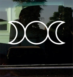 TRIPLE GODDESS SYMBOL VINYL DECAL STICKER  - Bild 1 von 3