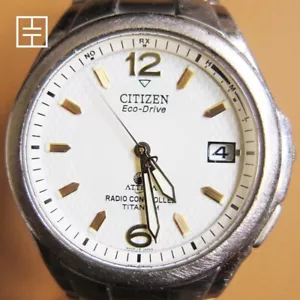 CITIZEN Eco-Drive Solar Attesa Men's Titanium Watch w/ White Dial (JAPAN MADE) - Foto 1 di 9