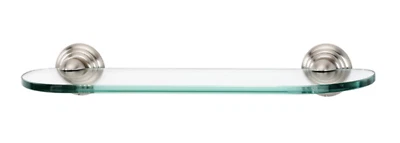 Alno A9050-18 Embassy Estante de Vidrio con Soportes en Níquel Satinado, ¡Nuevo! Foto 1 de 2