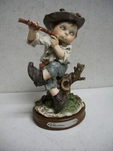 Giuseppe Armani Little Boy Playing Flute Gulliver's World Figurine #134/1000 - Picture 1 of 2