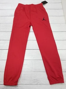 Jordan Dri-Fit Jogger Pants Boys Size Large - Gym Red - Picture 1 of 5