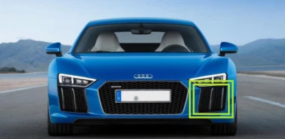 Parachoques delantero izquierdo AUDI R8 16-18 N/S 4S0807683A3FZ SIN🇺🇸DEBERES Foto 1 de 2