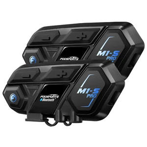 2PCS Fodsports M1-S Motorcycle Intercom Bluetooth Helmet Headset Interphone 2KM - Picture 1 of 12