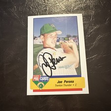 1994 Trenton Thunder Fleer/ProCards #2123 Joe Perona Signed Auto  Detroit Tiger