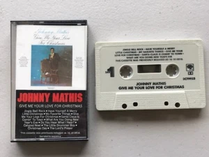 JOHNNY MATHIS CASSETTE  "GIVE ME YOUR LOVE FOR CHRISTMAS" COLUMBIA - Picture 1 of 3