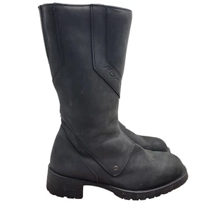 Forma Motorcycle Boots Womens 38 U.S. 7 Black / Gray Leather Moto Riding Italy - Foto 1 di 17