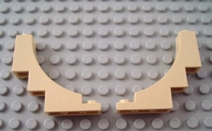 LEGO Lot of 2 Tan 1x5x4 Inverted Arch Brick Pieces - Picture 1 of 1
