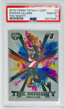Damian Lillard 2016-17 Totally Certified The Mighty #4 SSP Case Hit PSA 10