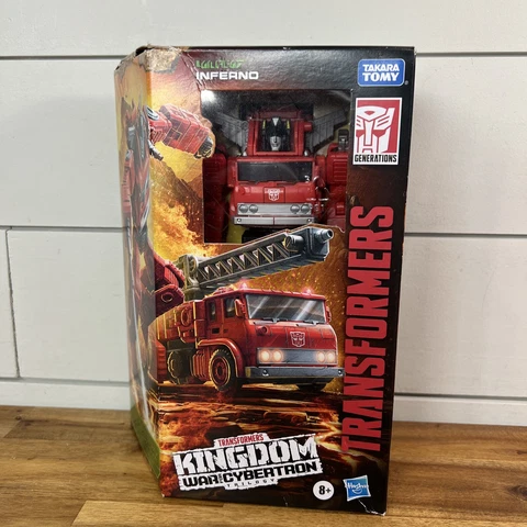 Transformers Kingdom War For Cybertron Action Figure Voyager Class Inferno New Cover