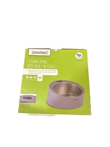 ZOOFARI FEEDING BOWL IN-BUILT SCALE CAT DOG WET / DRY FOOD - Picture 1 of 4