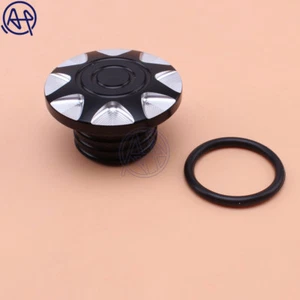 Motorcycle Fuel Gas Tank Oil Cap Cover for Harley Sportster Dyna Fatboy Gas Cap - Picture 1 of 7