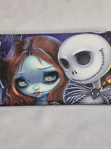 Disney Nightmare Before Christmas Jack Sally Wallet Wonderland Gallery Zip Aroun - Picture 1 of 9