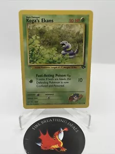 Koga's Ekans Gym Challenge Pokemon Card LP - Picture 1 of 10
