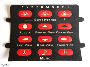 CYBERMORPH OVERLAY - NEUF / NEW - Atari JAGUAR original overlay - Foto 1 di 2