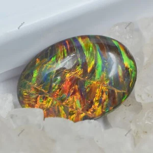 Ópalo de roca multicolor 8,50 quilates natural corte ovalado piedra preciosa suelta CERTIFICADA - Imagen 1 de 11