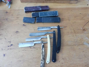 4 rasoirs coupes choux anciens famex solingen - Photo 1/12