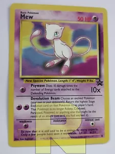 Mew ® Promo Stellanera / Black Star 8 ® Pokemon ® Inglese ® Good+ - Imagen 1 de 3