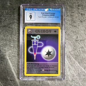 CGC 9 Full Heal Energy 81/82 Uncommon Pokemon Team Rocket - 1st Edition - Picture 1 of 2