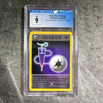 CGC 9 Full Heal Energy 81/82 Uncommon Pokemon Team Rocket - 1st Edition - Image 1 of 2