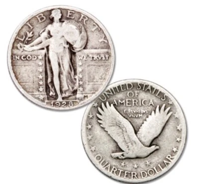  1928 Standing Liberty Silver Quarter - Image 1 of 3