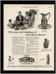 1925 Thermos Vacuum Bottle Original Print Ad ~ Free Ship ~ pitcher bottle jug - Picture 1 of 1