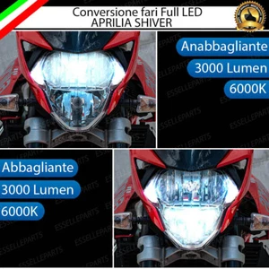 CONVERSIONE FARO LED APRILIA SHIVER 750 900 ANABBAGLIANTE ABBAGLIANTE 6000K - Foto 1 di 7