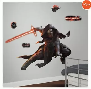STAR WARS VII THE FORCE AWAKENS KYLO REN Wandsticker 13 Aufkleber WANDBILD Leuchtschwert - Bild 1 von 2