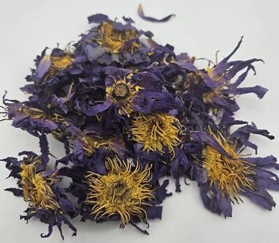 Flores de loto azul Nymphaea Caerulea entera orgánica (Sri Lanka) 2 oz. - 1 kg. Foto 1 de 4