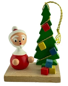 Goula Adorno Papá Noel Árbol de Navidad Regalos Hecho a Mano Pintado a Mano España - Imagen 1 de 7