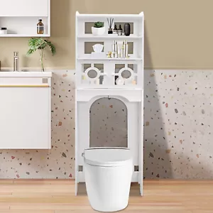 Freestanding 3-Tier Bathroom Organizer Rack Over The Toilet Storage Rack Shelf - Picture 1 of 15
