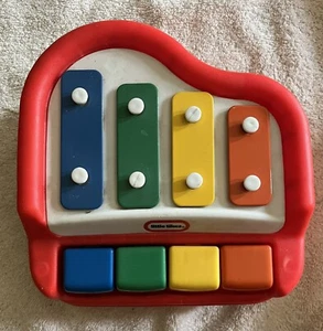 Vintage Little Tikes Tap-A-Tune Piano Keyboard Xylophone Red Baby Musical Toy - Picture 1 of 6