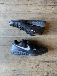 Nike Mens Romaleos 2 Black 476927-001 Weightlifting Shoes Men’s Sz 15 NICE - Picture 1 of 12