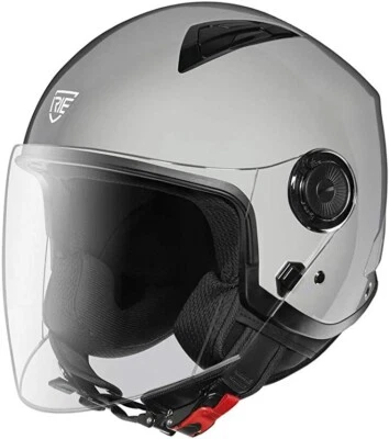 CASCO MOTO DEMI JET IRIE MILANO SPECIAL GREY GRIGIO TG L -INTERNO LAVABILE