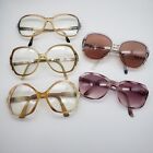 Lot of 5 Vintage Eye Glasses Stanley Zimco Plastic Frames Sun Glasses Props