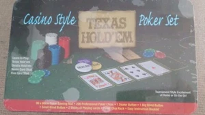Texas Hold'Em Casino Style Poker Chips Set - Fun Party Game - Picture 1 of 3