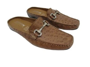 Damen-Loafer EU 37 hellbraun Alligatormuster Leder Horsebit Schuhe Geox Respira 6,5 - Bild 1 von 21