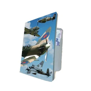 PERSONALISIERTE Lancaster Spitfire Kriegsflugzeuge Reisepassetui Geldbörse Geschenk - Bild 1 von 4