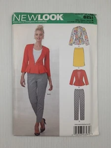 New Look Sewing Pattern 6231 Ladies Skirt Pants Top in 2 styles Size 8-18 NEW - Picture 1 of 2