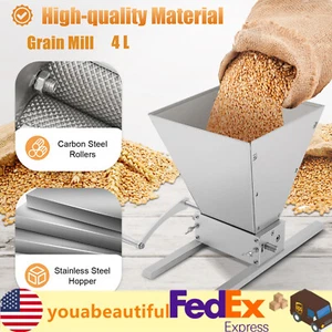 Molino manual 4L Grano Trigo Trituradora de alimentación con tolva NUEVO - Imagen 1 de 14