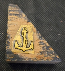 Stempel ➔ ANKER ➔ Vintage-Klischee ➔ RARITÄT *Plastik auf Holz* - Bild 1 von 1