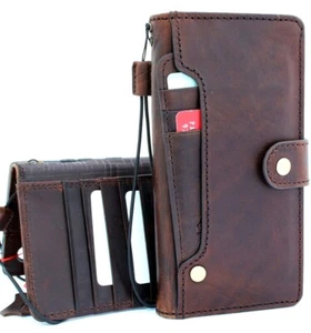 Funda de cuero genuino completa para Samsung Galaxy Note 10 Plus billetera hecha a mano de lujo - Imagen 1 de 10