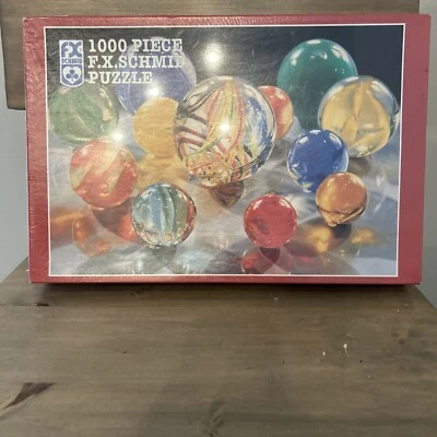 FX SCHMID 1000 件 PUZZLE 1997 玻璃标记 密封 90176 — 第 1/4 张图片