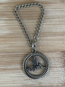 Charm borsa/stivale da cowboy seduto Larry Mahan Western Southwest Wild - Foto 1 di 3