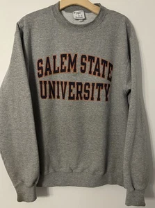 Salem State University College Champion Gray Sweatshirt Adult Large USED *READ - Picture 1 of 7