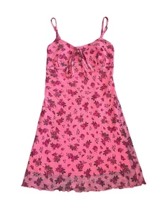 Katie J NYC Tween Girls Betsy Rose Floral Adjustable Strap Mini Dress M(10) - Picture 1 of 5